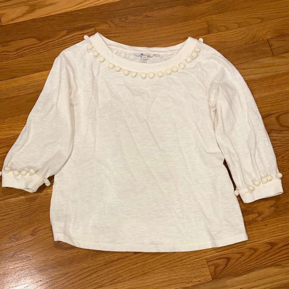 Boden size 8 women’s shirt cream